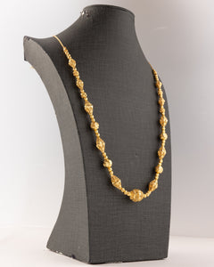 Full Beads Mala (D49) - 925 Silver & 24K Gold Plated - Falaq Jewellery Oman
