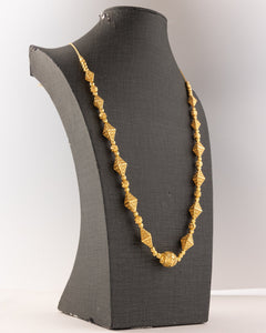 Full Beads Mala (D52) - 925 Silver & 24K Gold Plated - Falaq Jewellery Oman