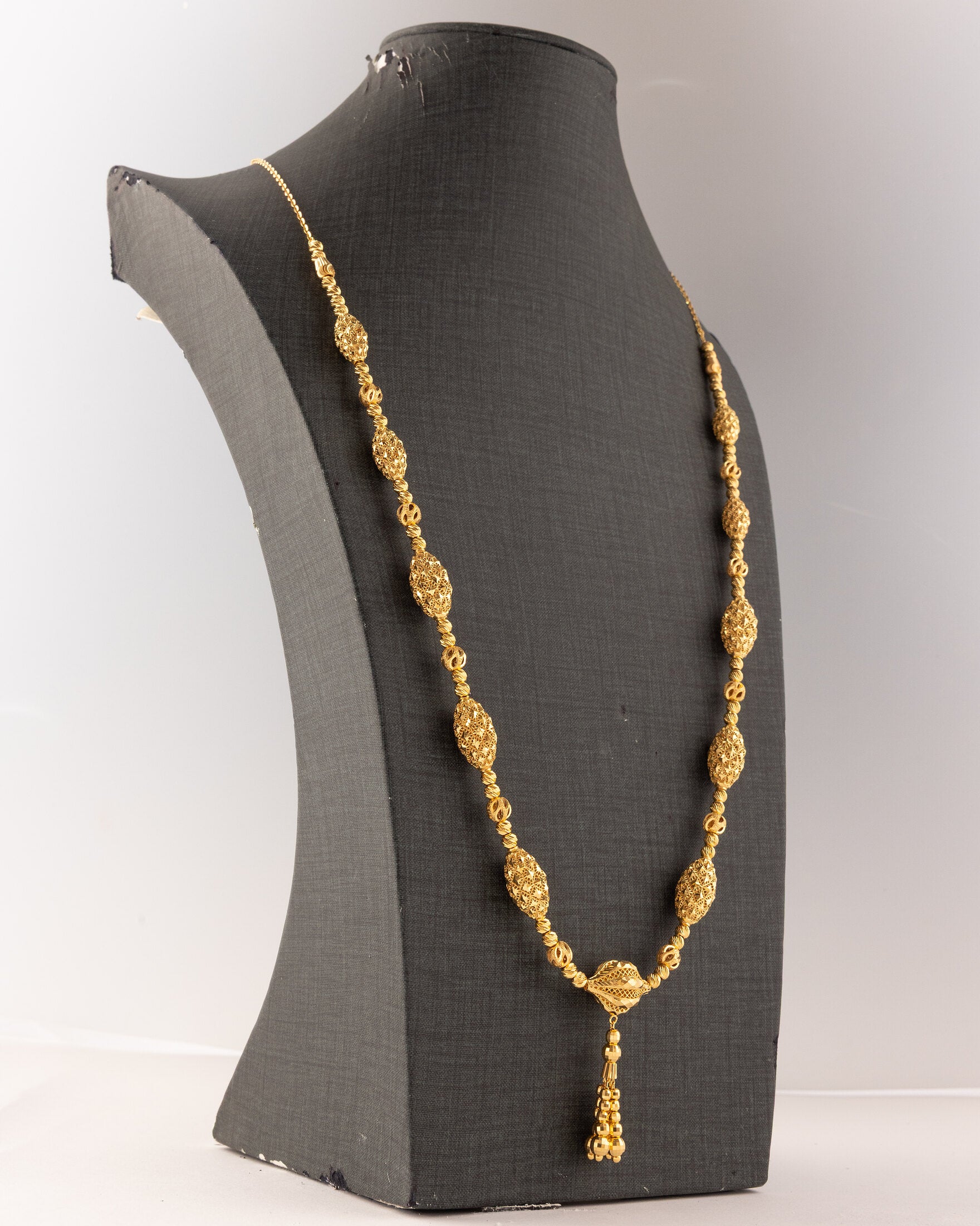 Full Beads Mala (D53) - 925 Silver & 24K Gold Plated - Falaq Jewellery Oman