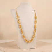 Full Beads Mala Necklace 13 on travertine