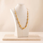 Full Beads Mala Necklace 45 on travertine