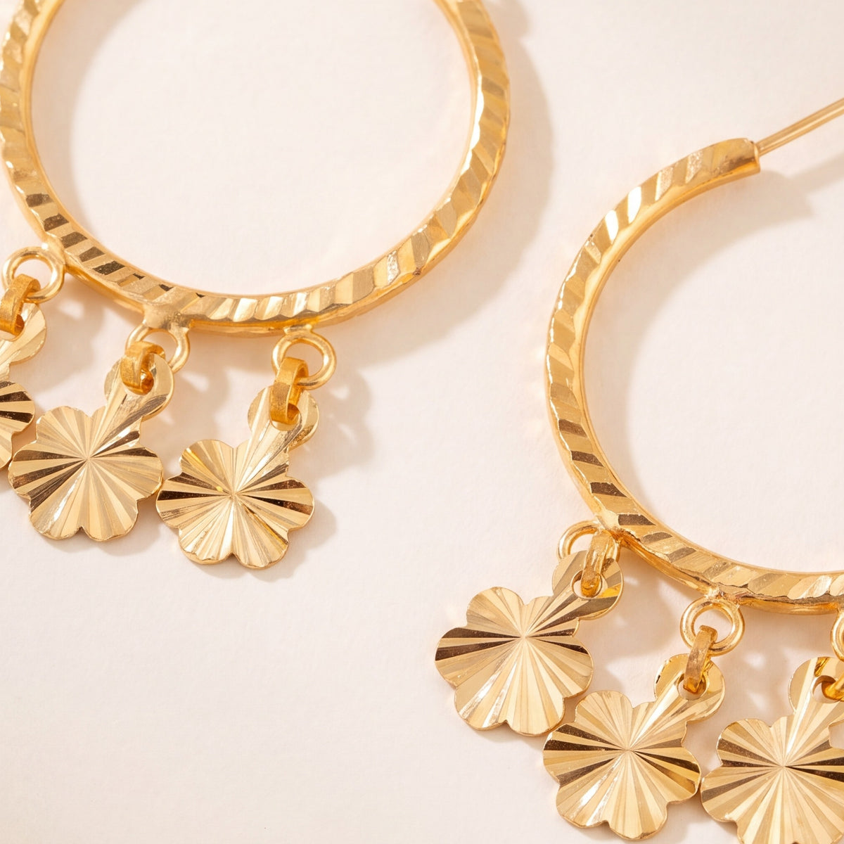 Hoop Earrings D6 - (V1) design detail