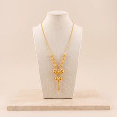 Kids 2 Step RP Mala Necklace 23 on travertine