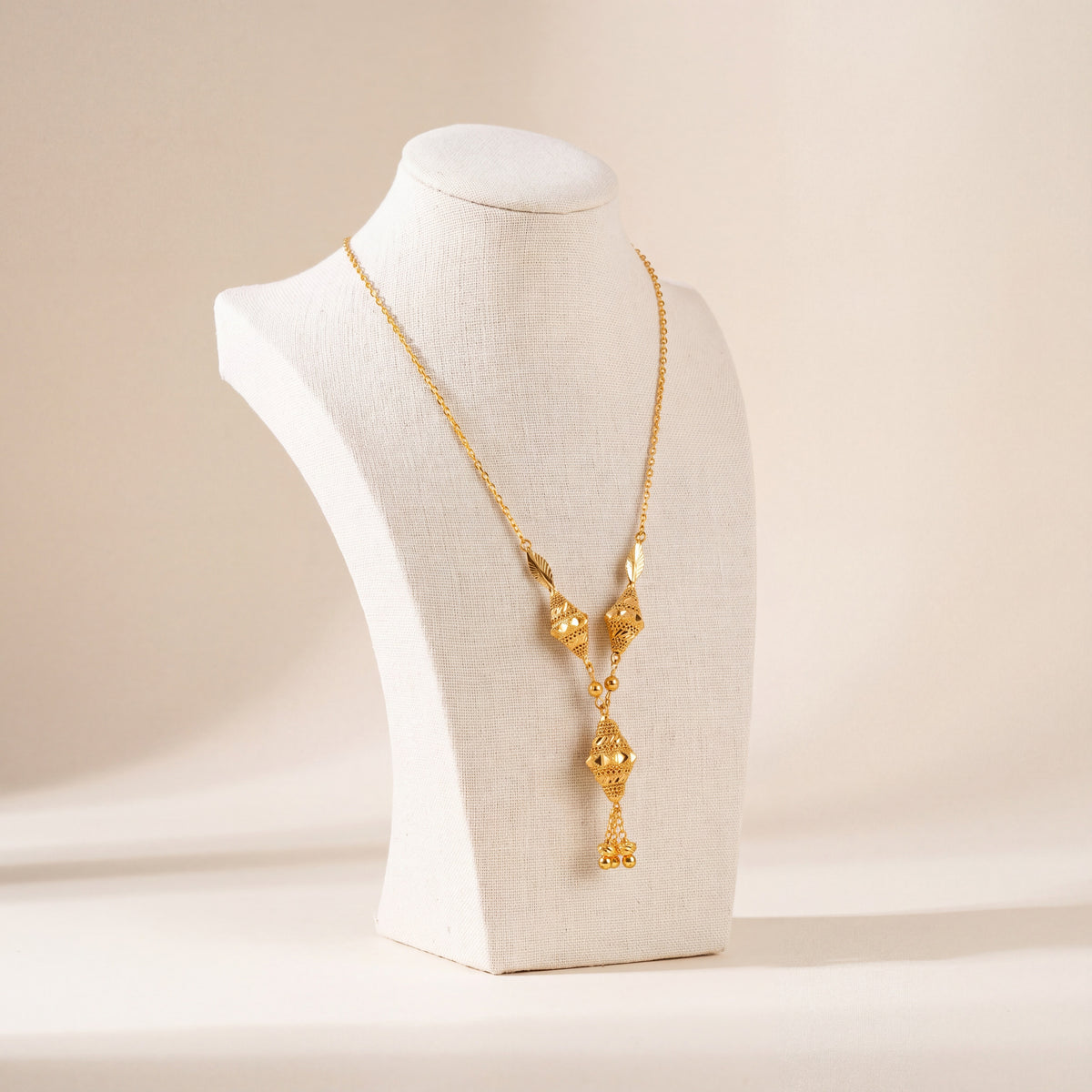 Kids 3 Piece RP Mala Necklace 1, 925 silver 24K gold plated