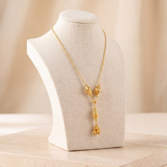 Kids 3 Piece RP Mala Necklace 28 on travertine