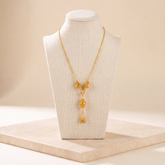 Kids 3 Piece RP Mala Necklace 3 on travertine