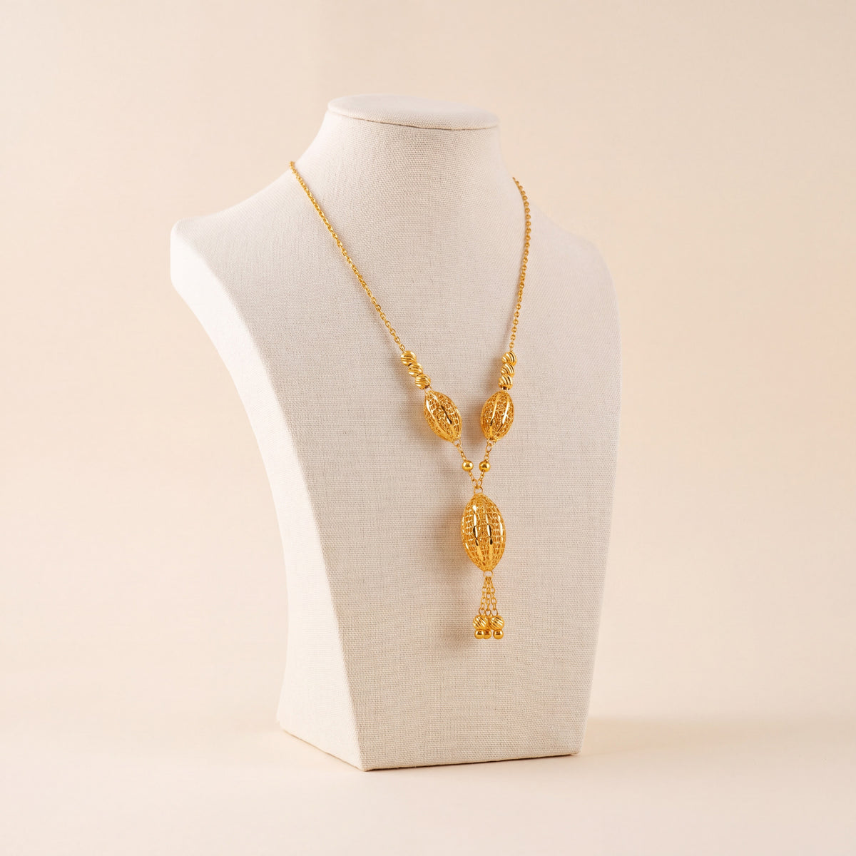 Kids 3 Piece RP Mala Necklace 9, 925 silver 24K gold plated