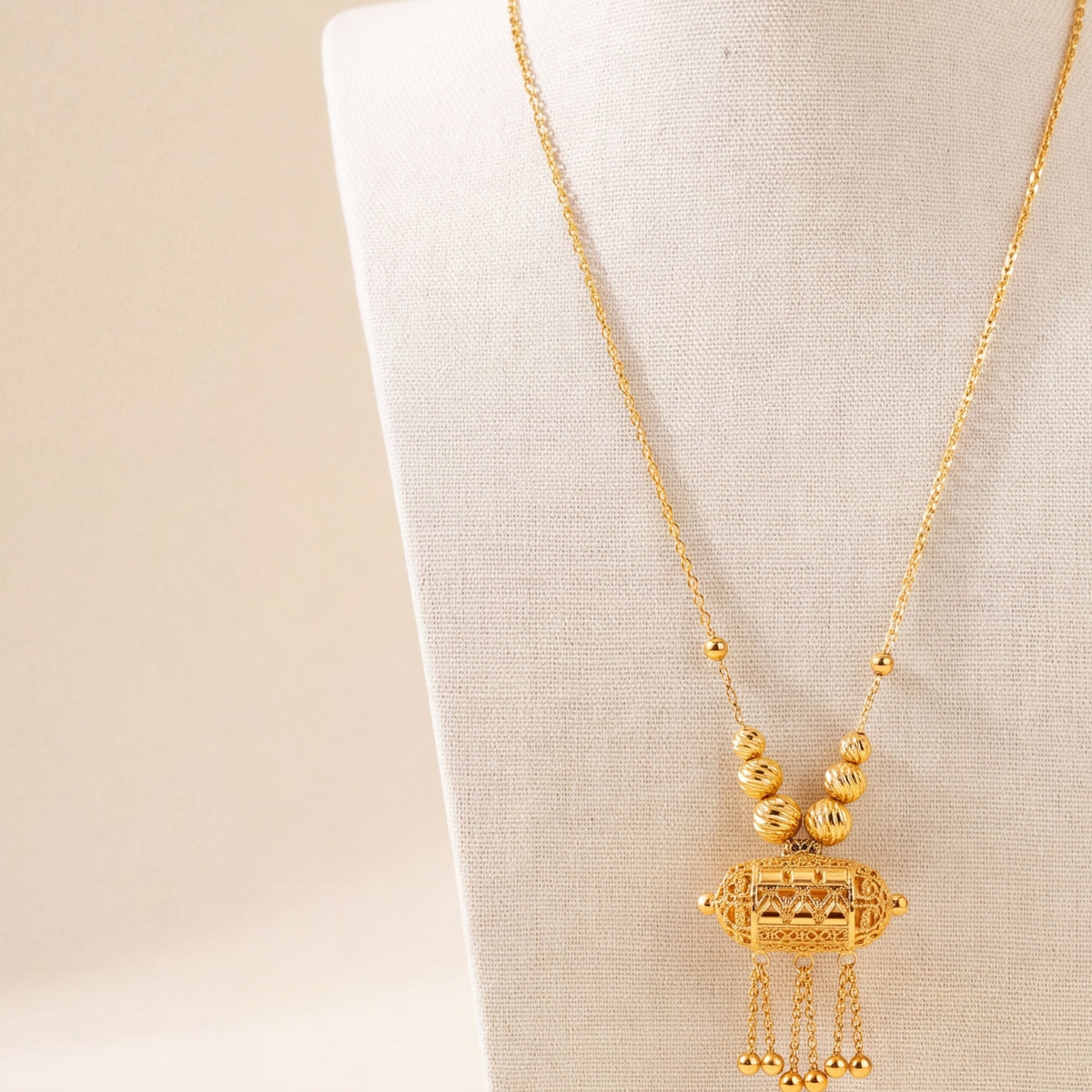 Kids Barrel Mala Necklace 32 design detail