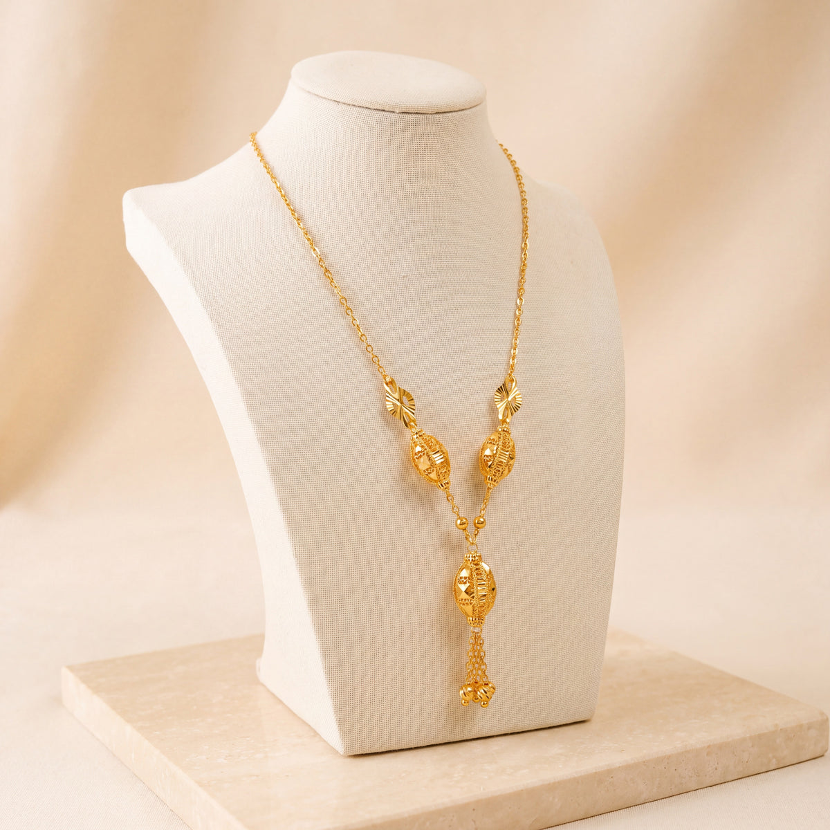 Kids Beads Mala Necklace 11 on travertine