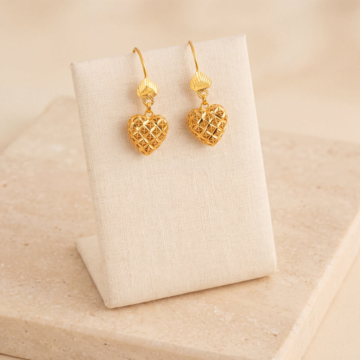 Kids Casting Earrings 33 on travertine