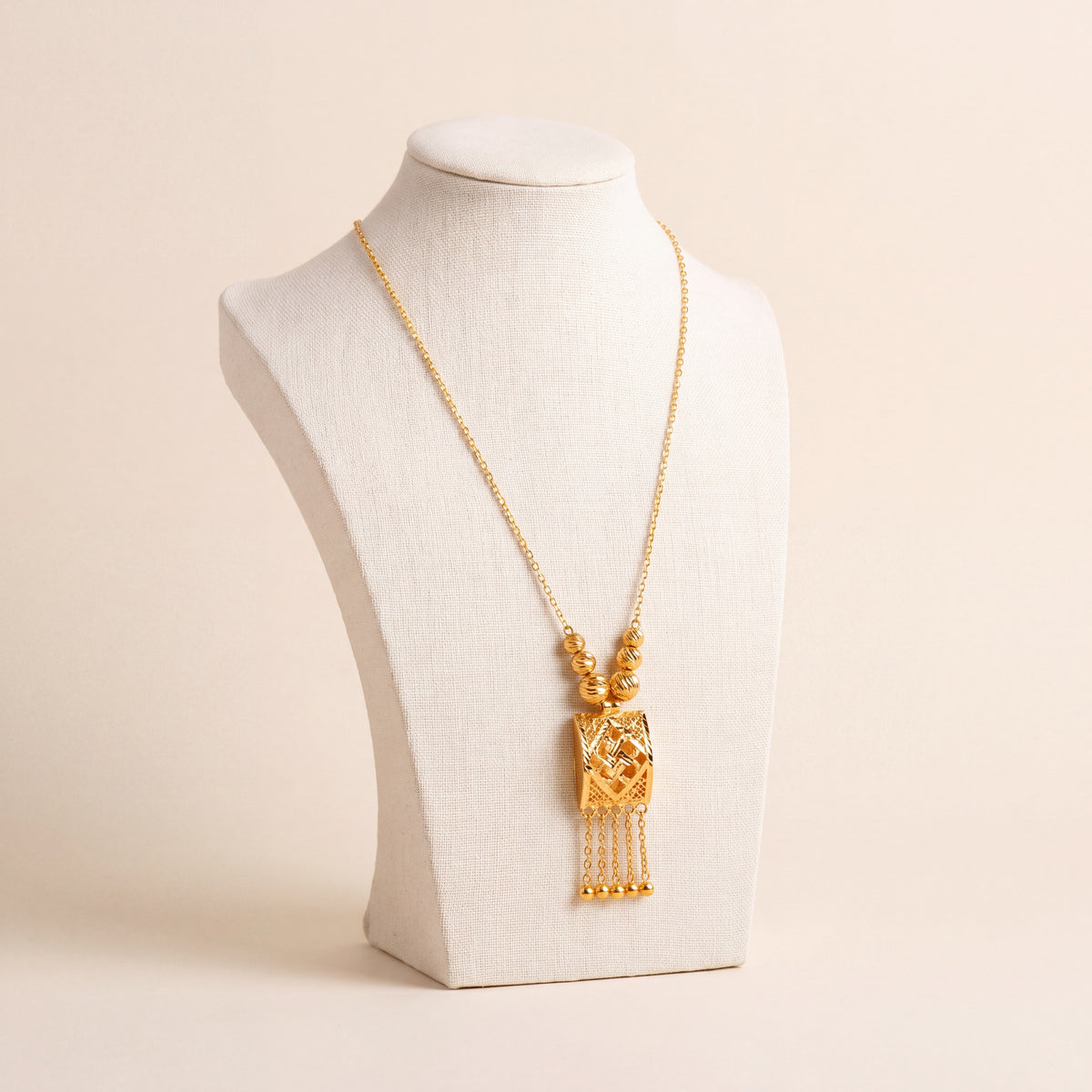 Kids Casting Mala Necklace 1, 925 silver 24K gold plated