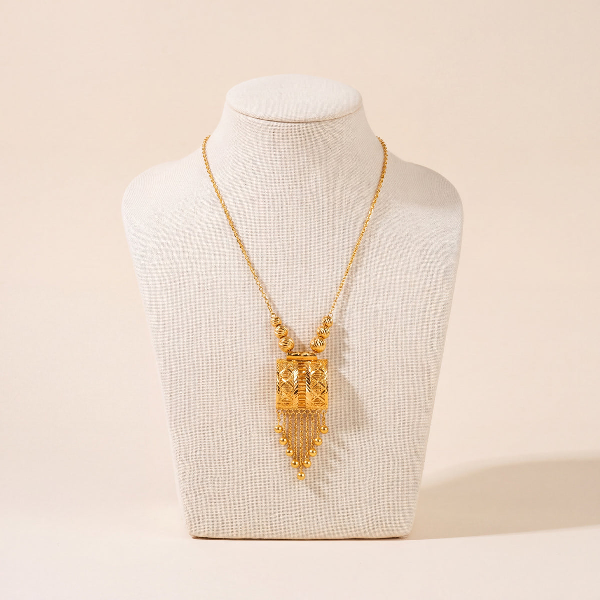 Kids Casting Mala Necklace 10, 925 silver 24K gold plated