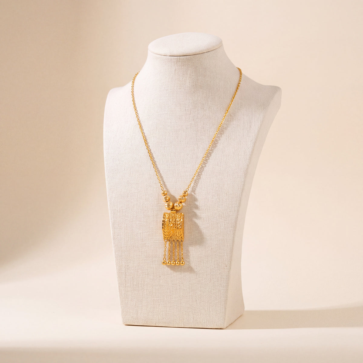 Kids Casting Mala Necklace 4, 925 silver 24K gold plated