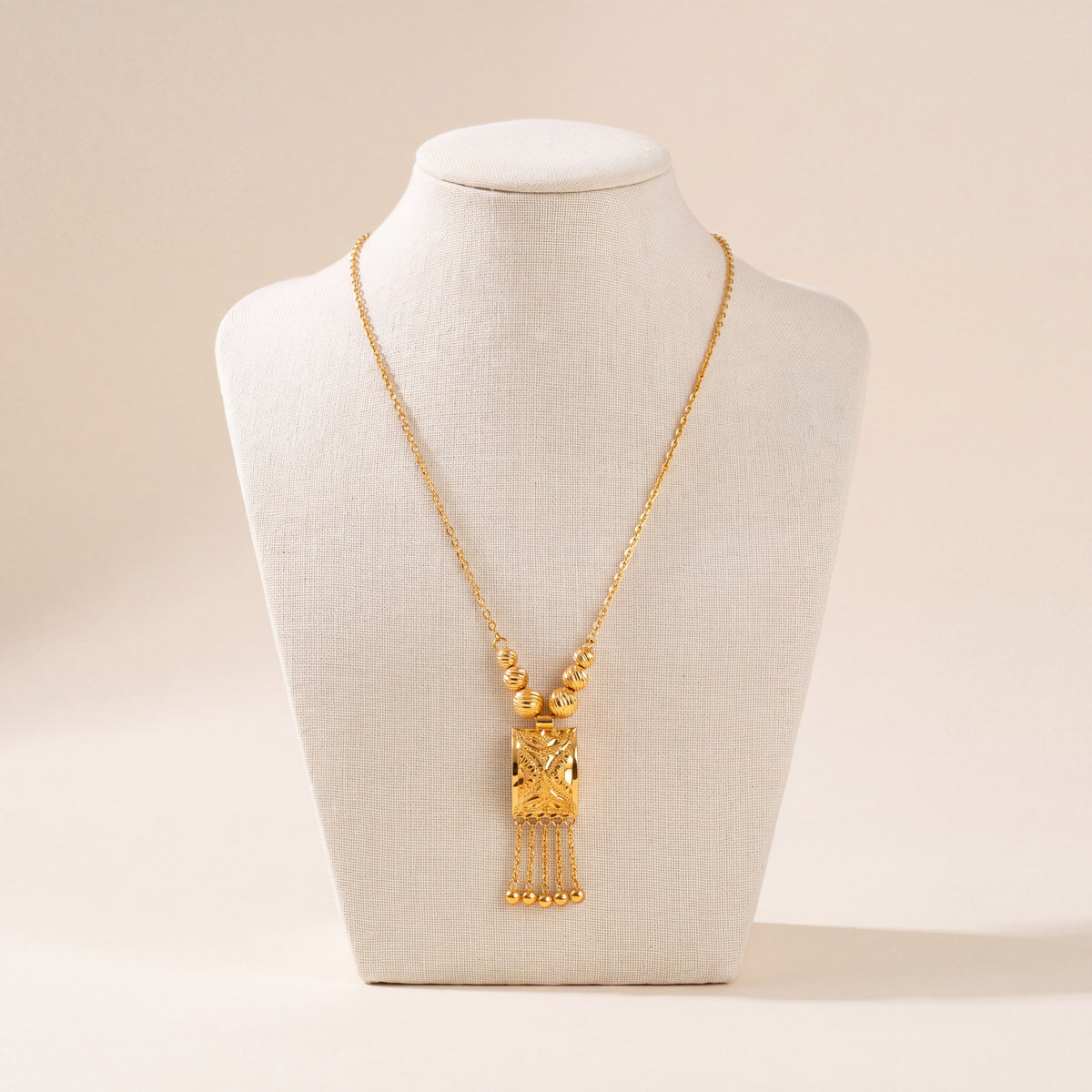 Kids Casting Mala Necklace 5, 925 silver 24K gold plated