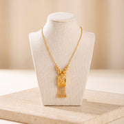 Kids Casting Mala Necklace 6 on travertine