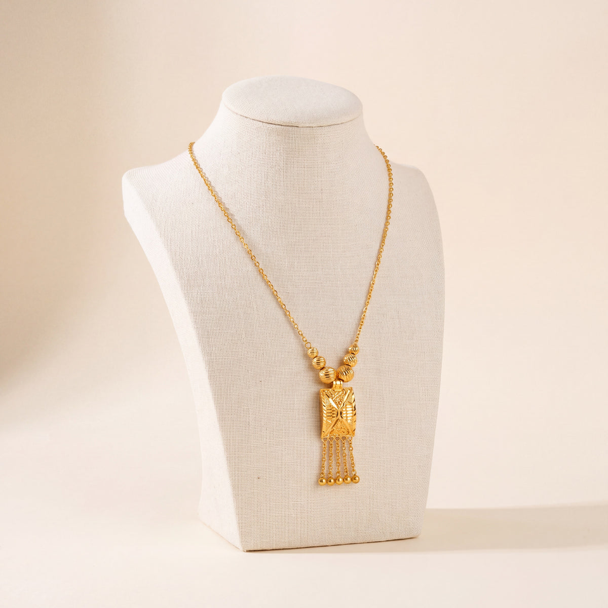 Kids Casting Mala Necklace 6, 925 silver 24K gold plated