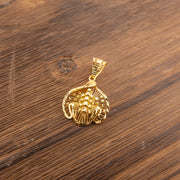 Kid's Casting Pendants D47 — 925 silver, 24K gold-plated pendant