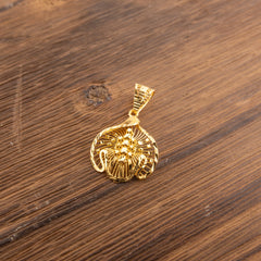 Kid's Casting Pendants D47 — 925 silver, 24K gold-plated pendant