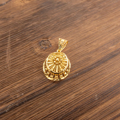 Kid's Casting Pendants D48 — 925 silver, 24K gold-plated pendant