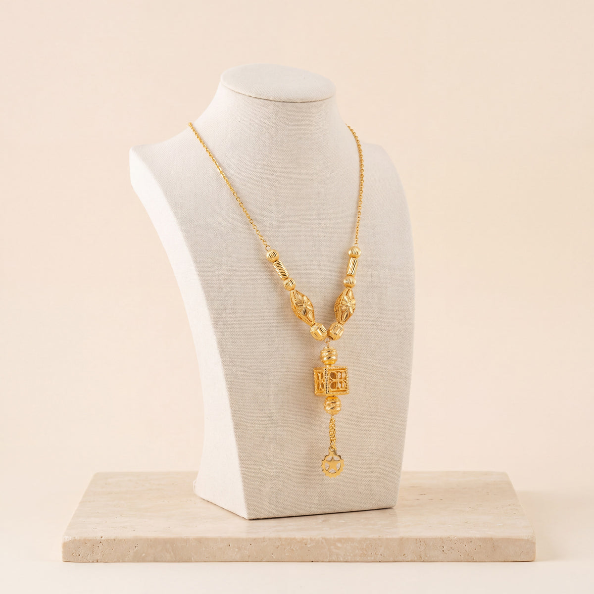 Kids Charm Mala Necklace 6 on travertine