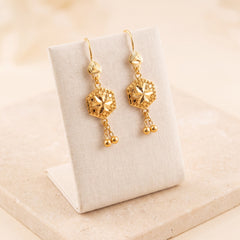 Kids Hexa Earrings 2 on travertine