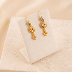 Kids Sphere Earrings 2 on travertine