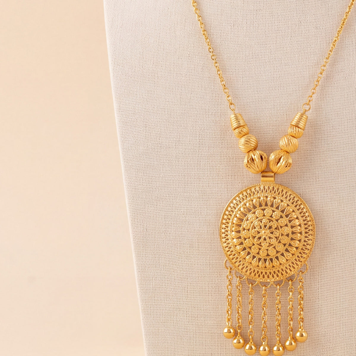 Kids Stamp Mala Necklace 1 design detail