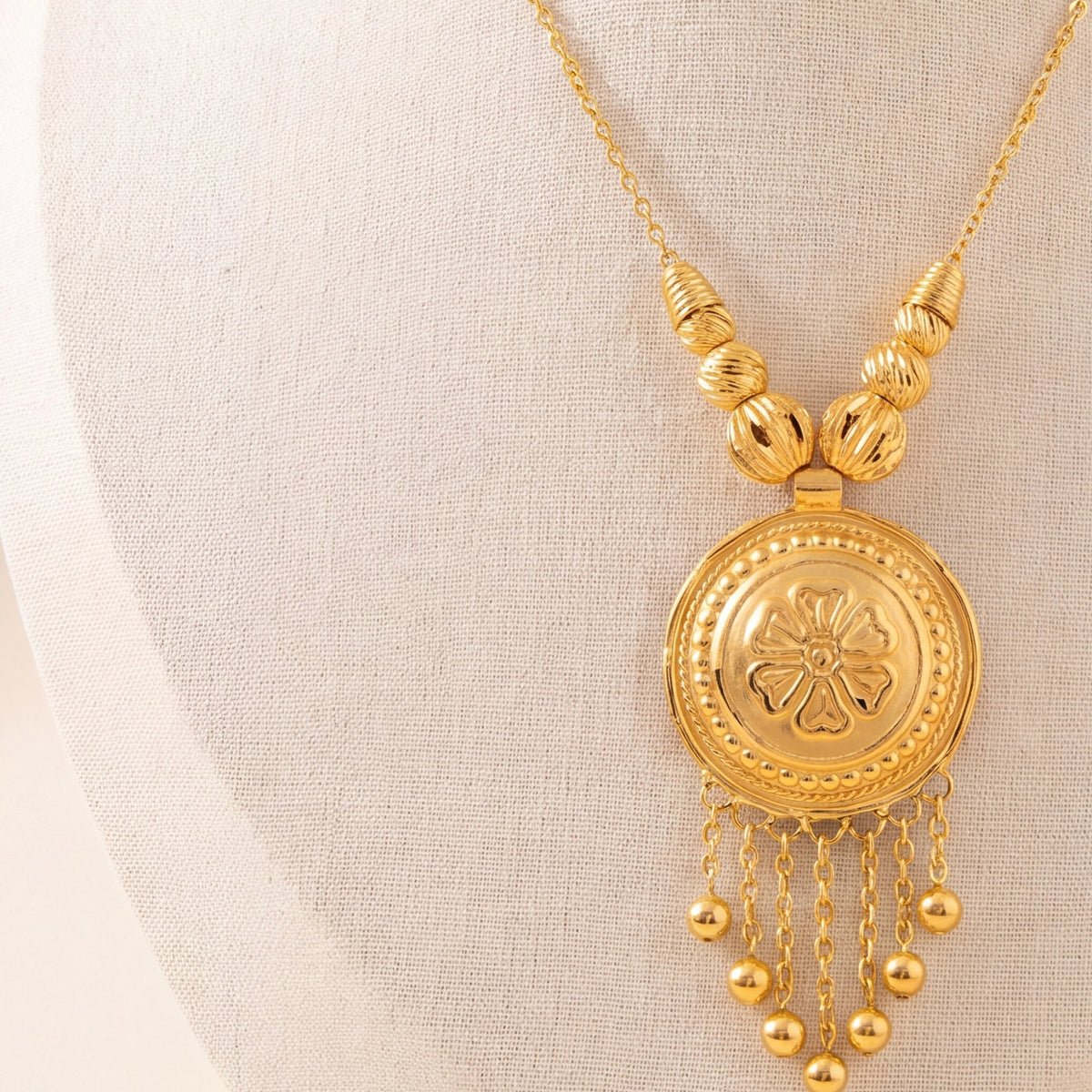 Kids Stamp Mala Necklace 3 design detail