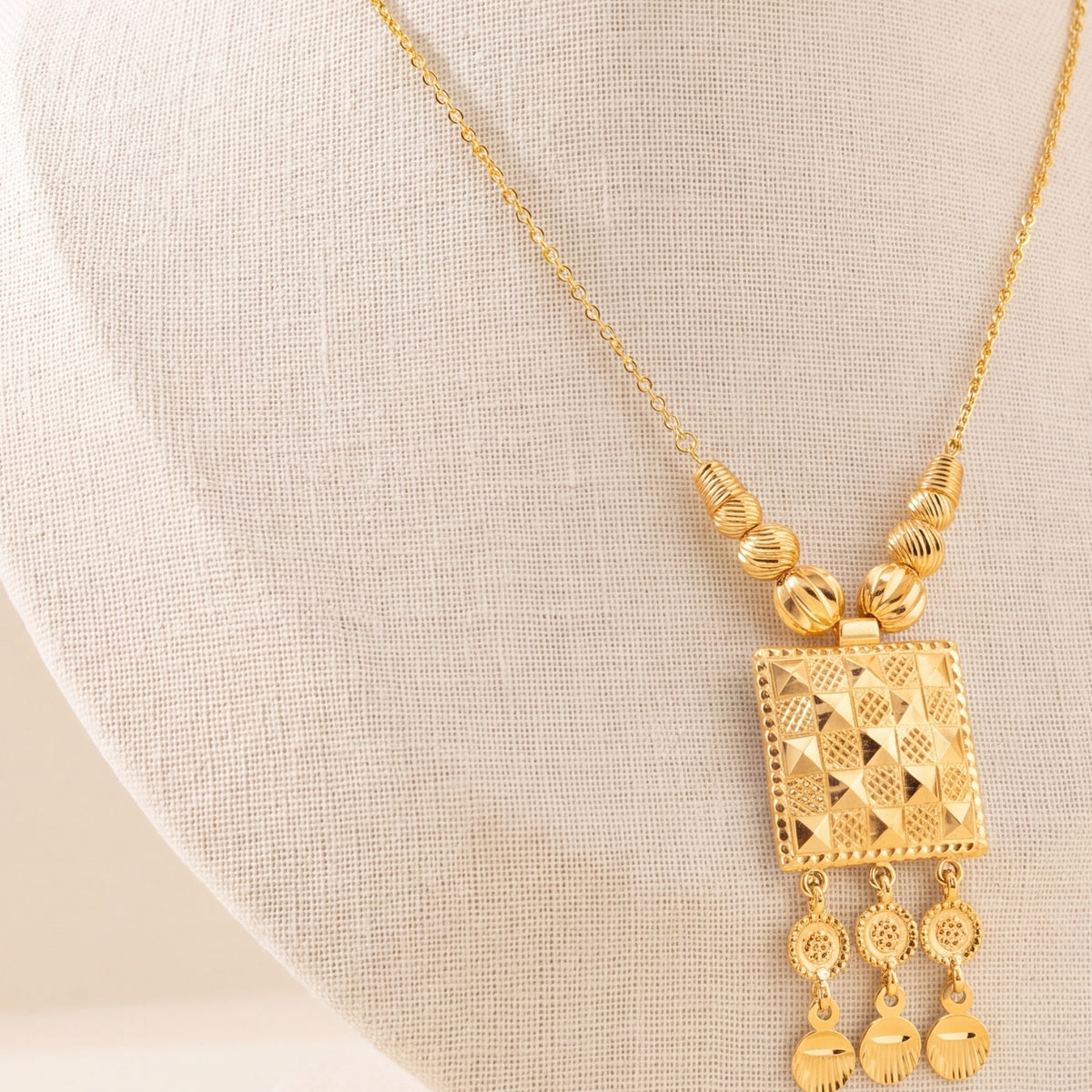 Kids Stamp Mala Necklace 4 design detail