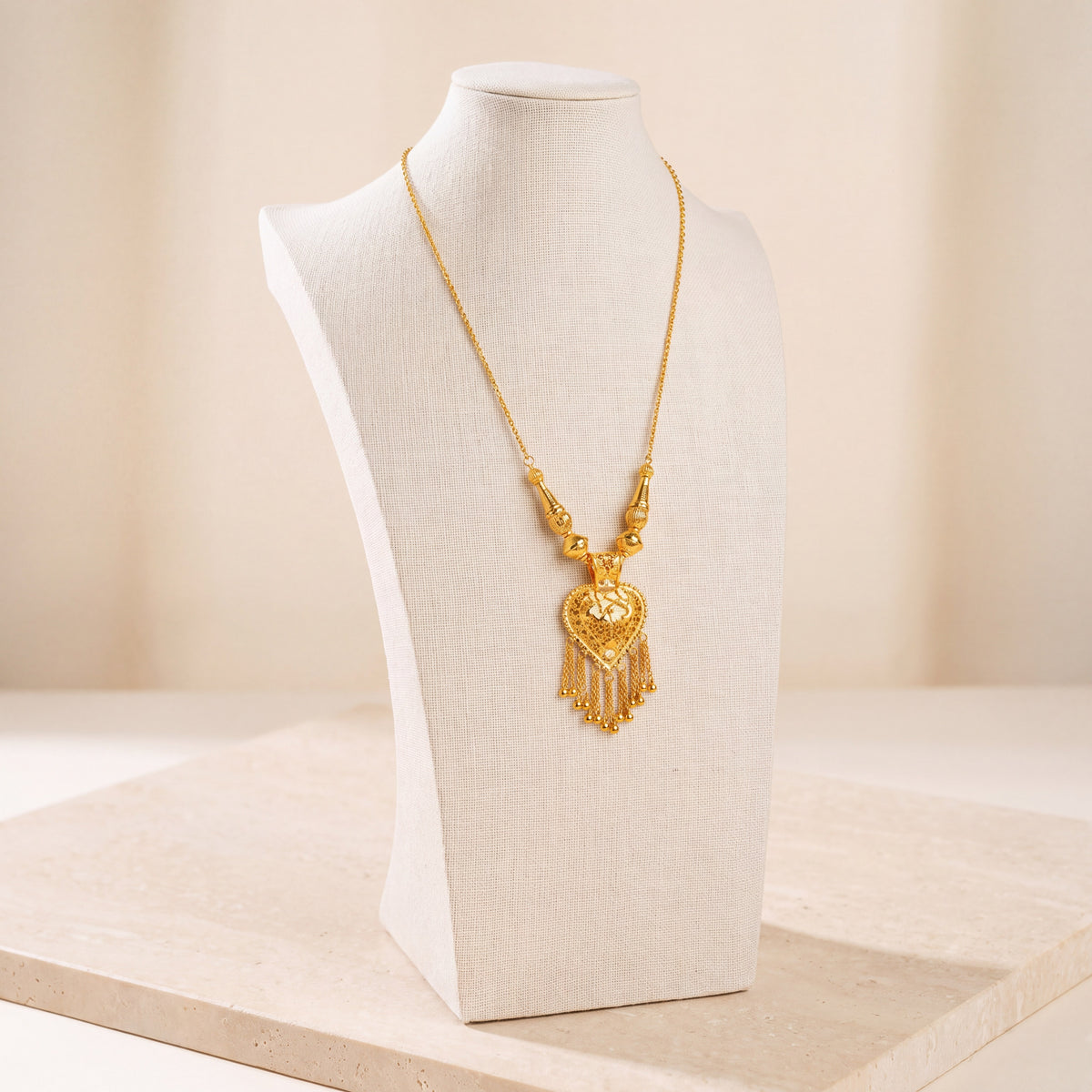 Kids Traditional Mala Necklace 13 on travertine