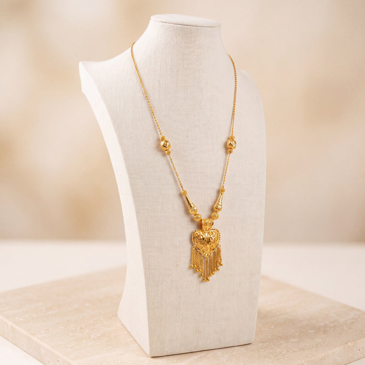 Kids Traditional Mala Necklace 7 on travertine