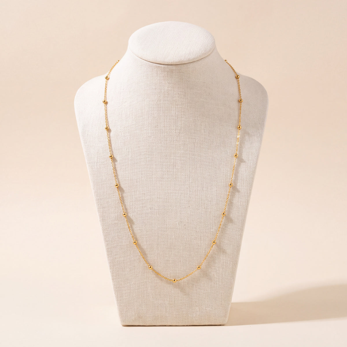 Link with Ball Chain 1, 925 silver 24K gold plated
