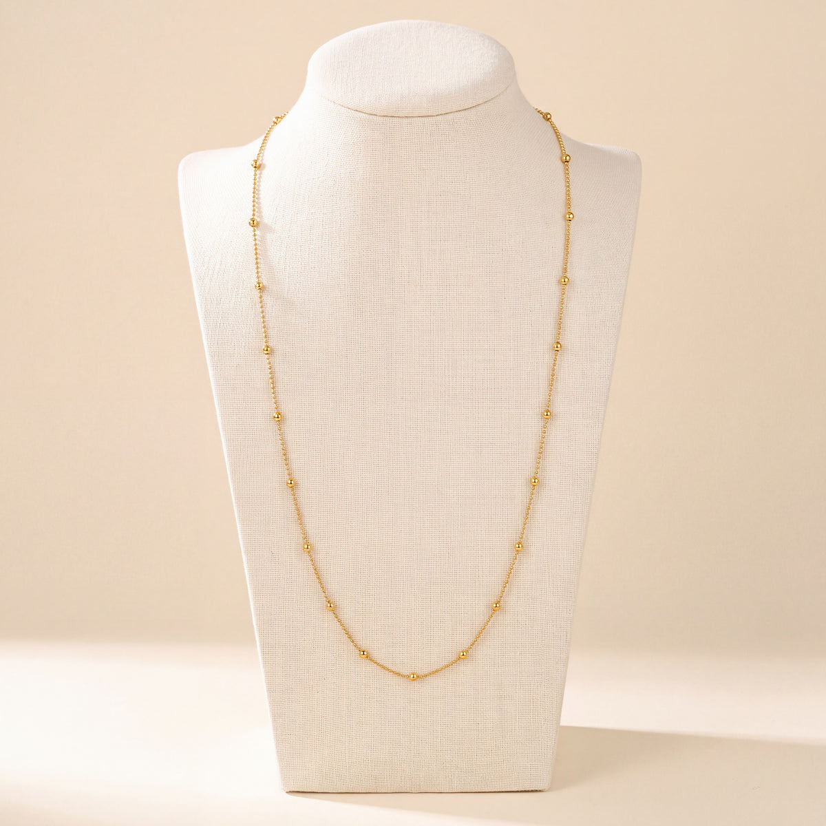 Link with Ball Chain 4, 925 silver 24K gold plated