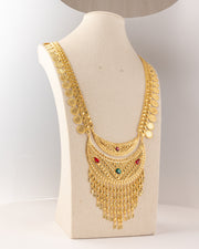 Moon Shaped Moria (D54) - 925 Silver & 24K Gold Plated - Falaq Jewellery Oman