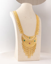 Moon Shaped Moria (D55) - 925 Silver & 24K Gold Plated - Falaq Jewellery Oman