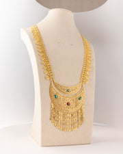 Moon Shaped Moria (D57) - 925 Silver & 24K Gold Plated - Falaq Jewellery Oman