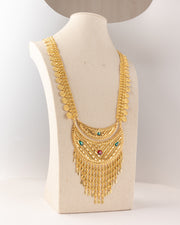 Moon Shaped Moria (D58) - 925 Silver & 24K Gold Plated - Falaq Jewellery Oman