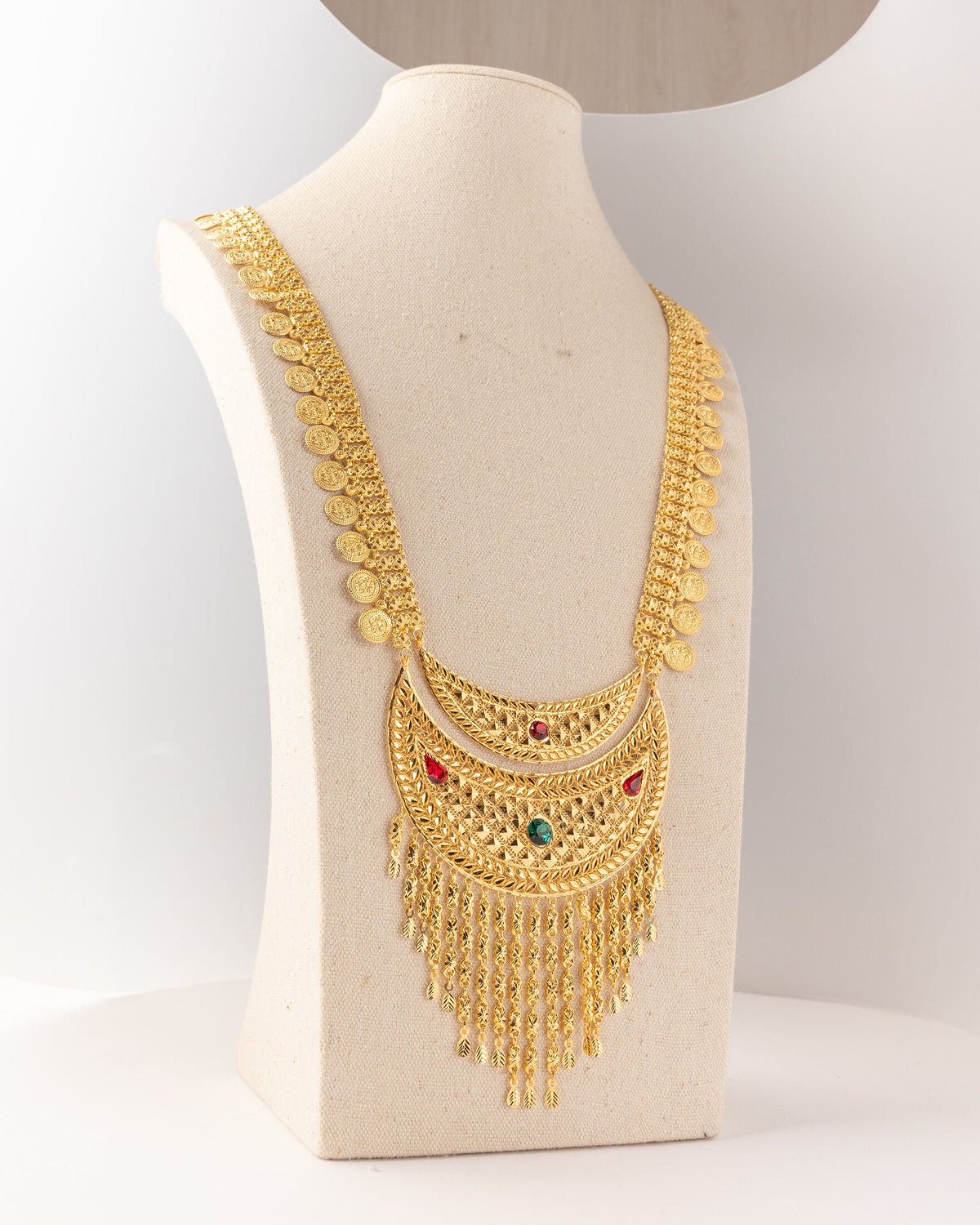 Moon Shaped Moria (D59) - 925 Silver & 24K Gold Plated - Falaq Jewellery Oman