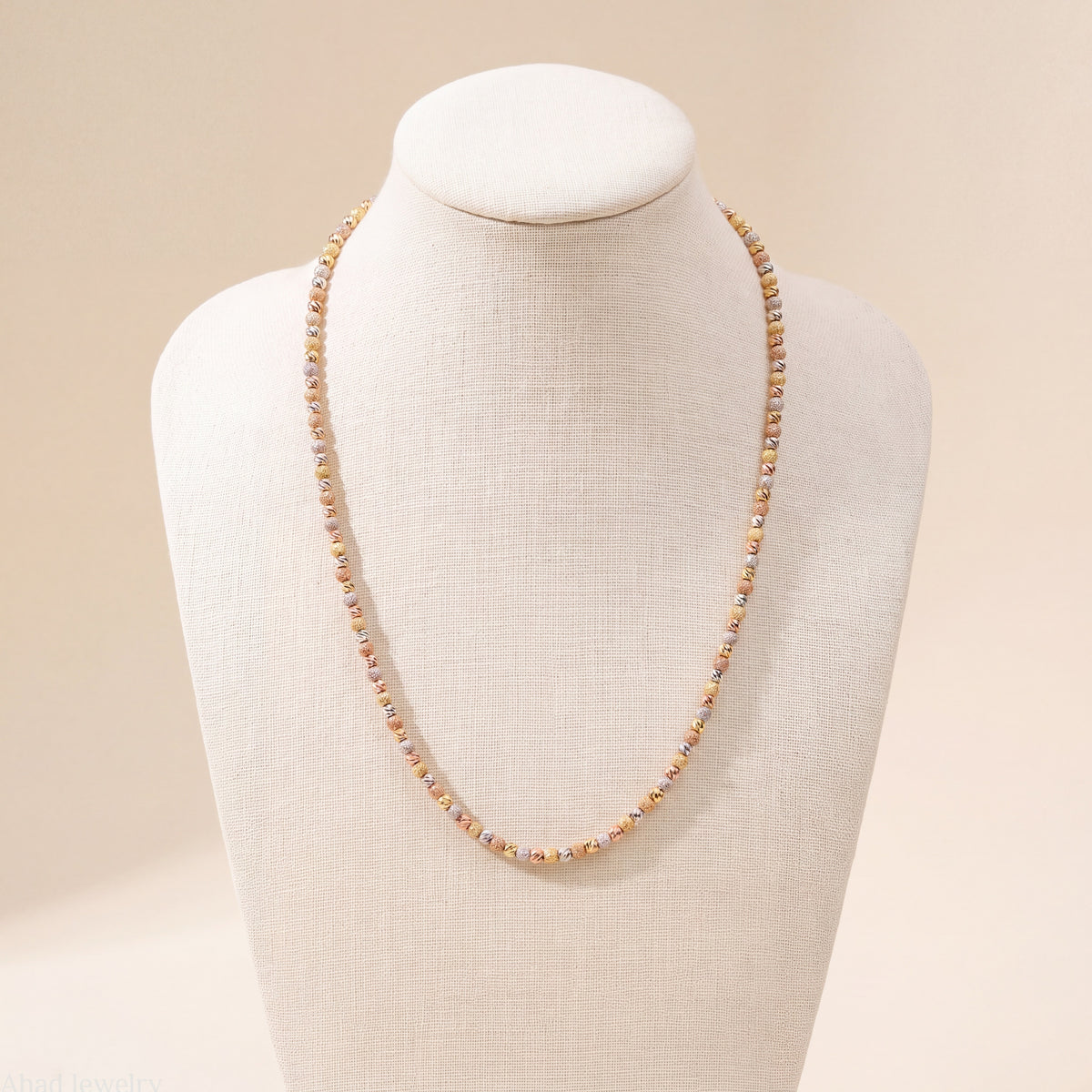 Multi Color Dorika Chain 1, 925 silver 24K gold plated