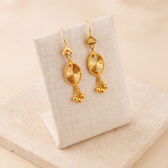 Oval Earrings (V2) on travertine
