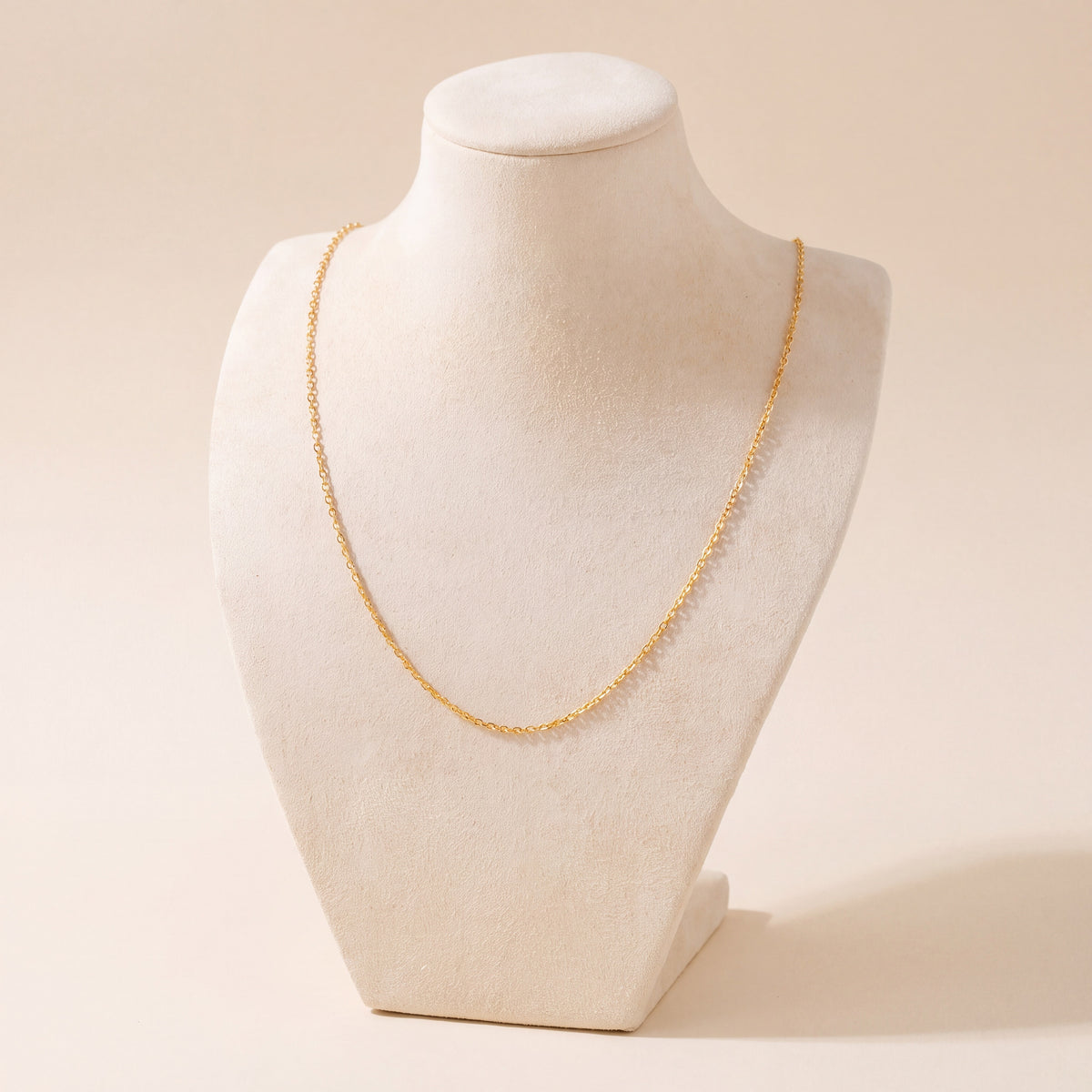Oval Link Chain 2, 925 silver 24K gold plated