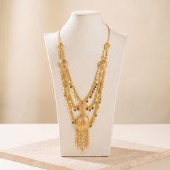 Pendant Multi Layered Moria Necklace 4 on travertine