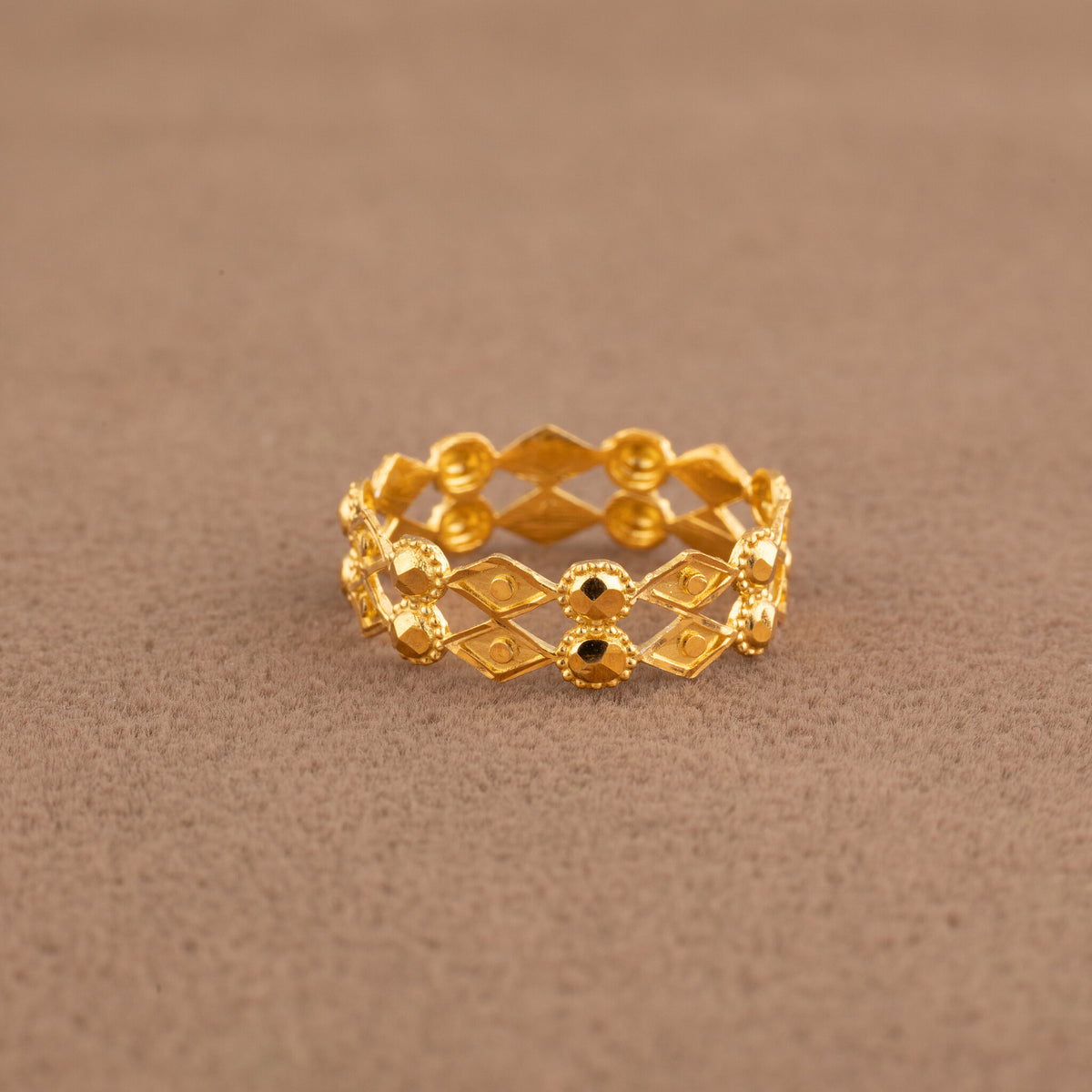 RP Band/Dabla (D75) - 925 Silver & 24K Gold Plated - Falaq Jewellery Oman