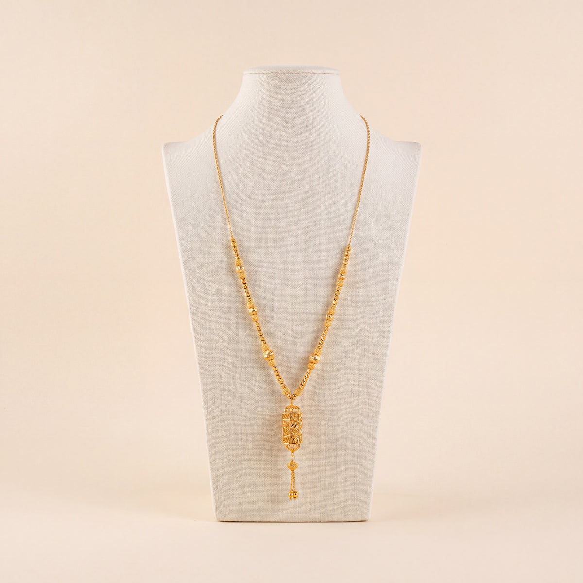 RP Beads Mala Necklace 1, 925 silver 24K gold plated