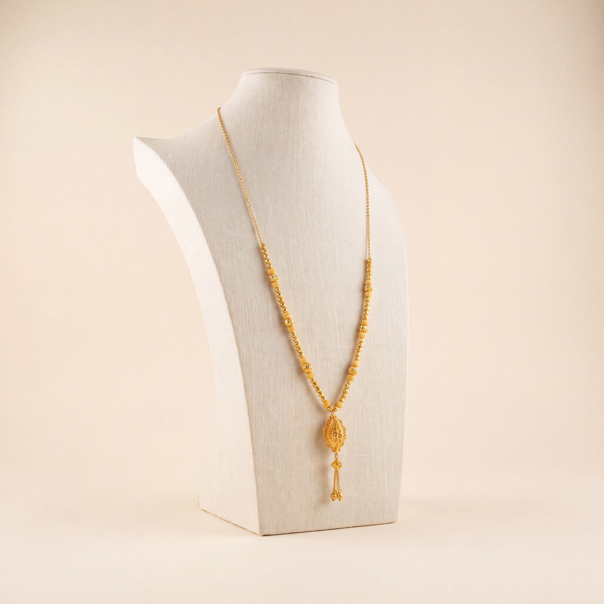 RP Beads Mala Necklace 3, 925 silver 24K gold plated