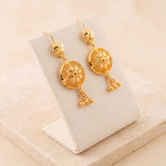 RP Earrings 10 on travertine