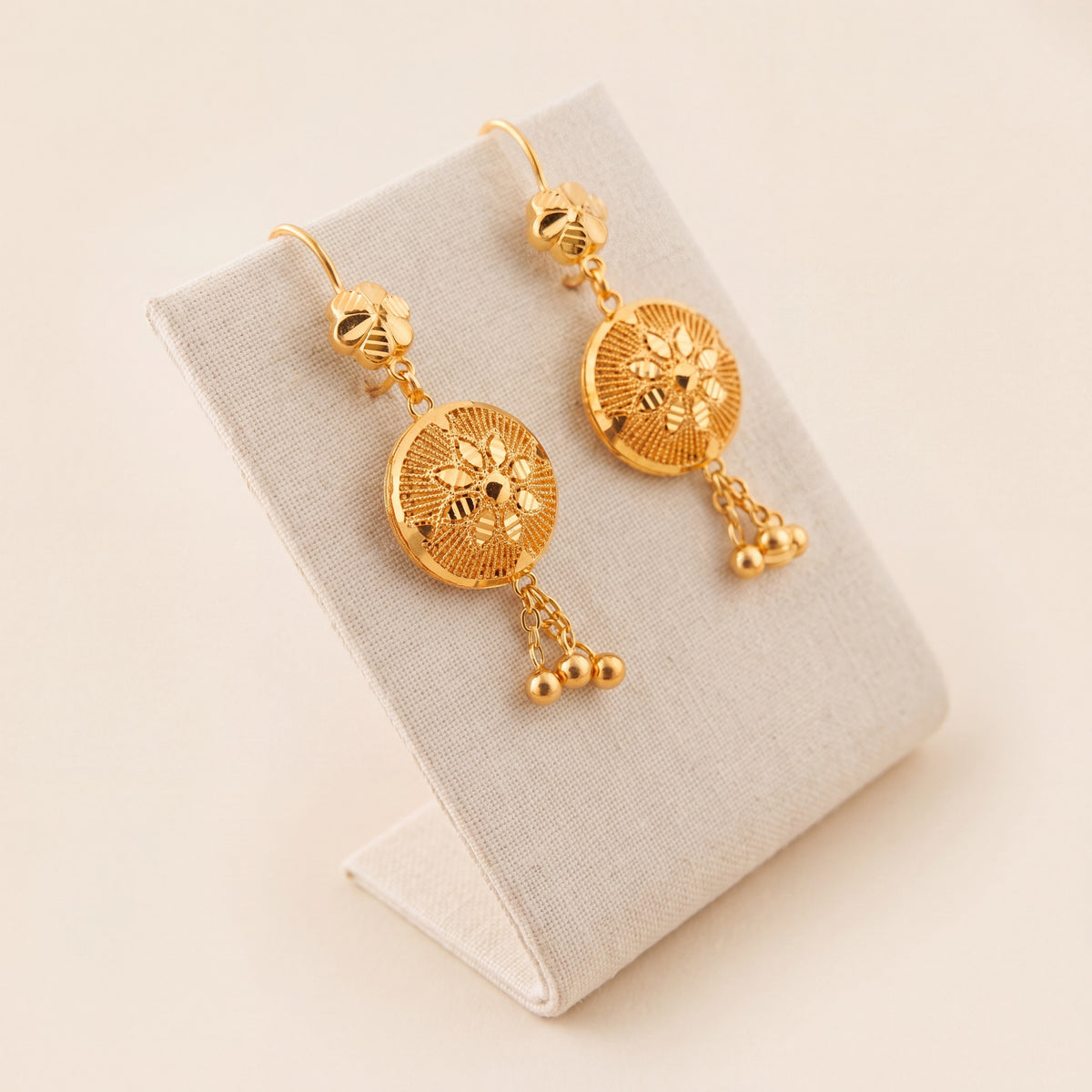 RP Earrings 10, 925 silver 24K gold plated