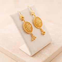 RP Earrings 13 on travertine