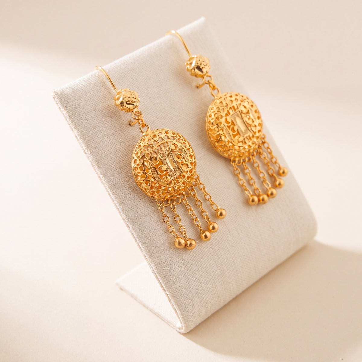 RP Earrings 15, 925 silver 24K gold plated