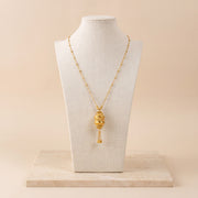 RP Mala Necklace 1 on travertine